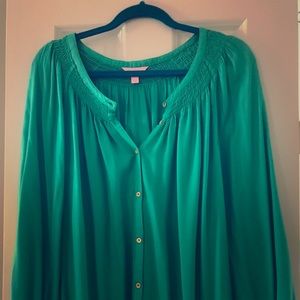 Lilly Pulitzer button front Elsa top